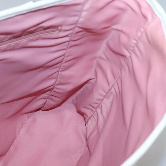 Christian Dior Trotter Canvas Tote Bag Pink Silver Auth - Picture 11 of 16